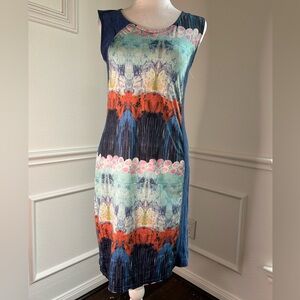 Aventures des Toiles Colorful Sleeveless Dress, size 36 or US M